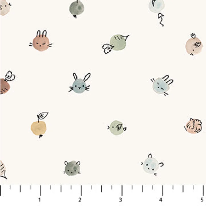 COTTON-TALE: Dots-Cream (1/4 Yard)