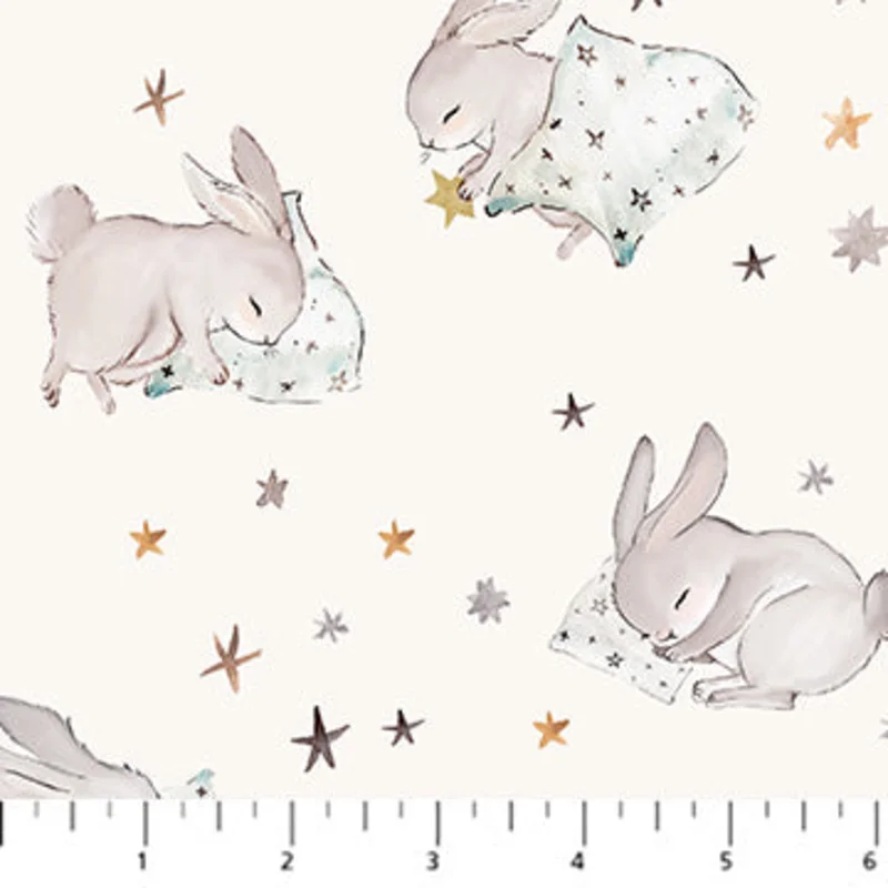 COTTON-TALE: Nap Time-Cream (1/4 Yard)
