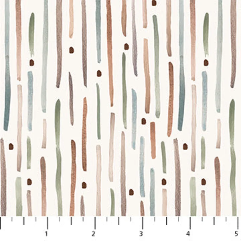 COTTON-TALE: Stripe-Cream (1/4 Yard)