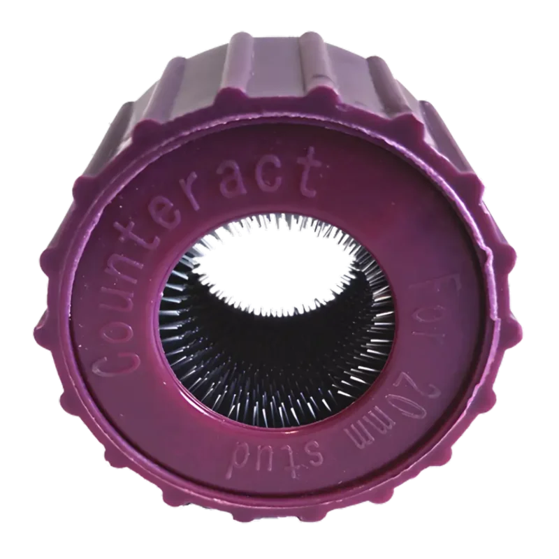 Counteract SBR20 Stud Cleaning Brush Insert for Truck Wheel Stud, 20mm (Ea)