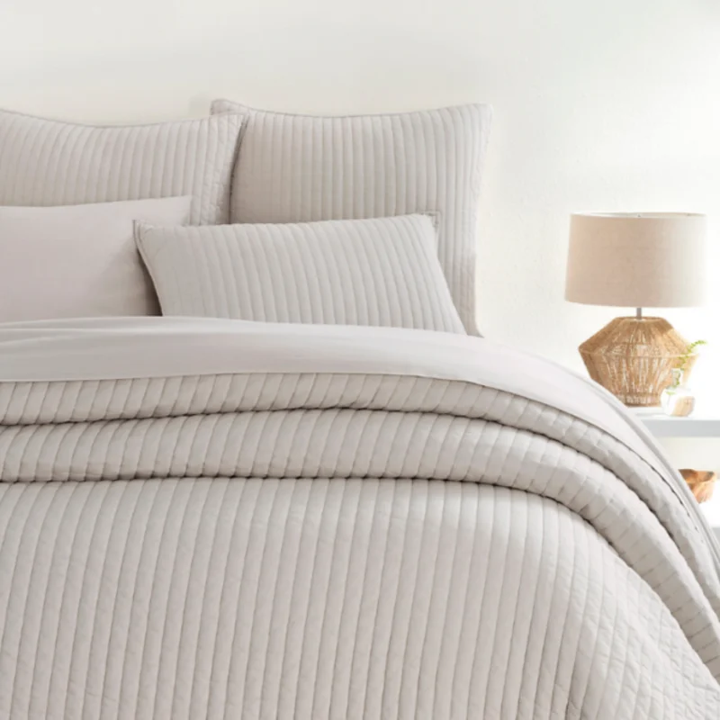 Cozy Cotton Quilted Collection, Dove Grey