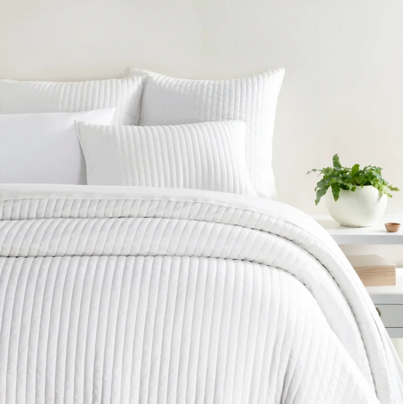 Cozy Cotton Quilted Collection, White