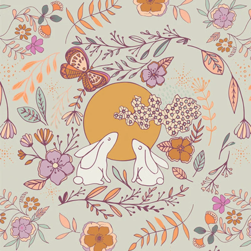 CRAFTING MAGIC: Moon Stories Five-Flannel (1/4 Yard)