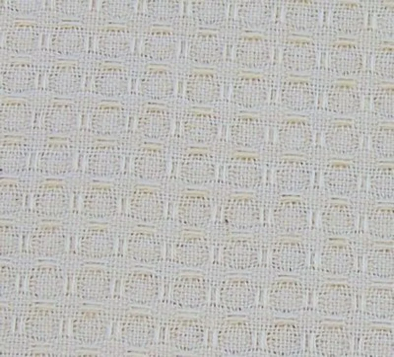Cream Waffle Weave Solid Towel