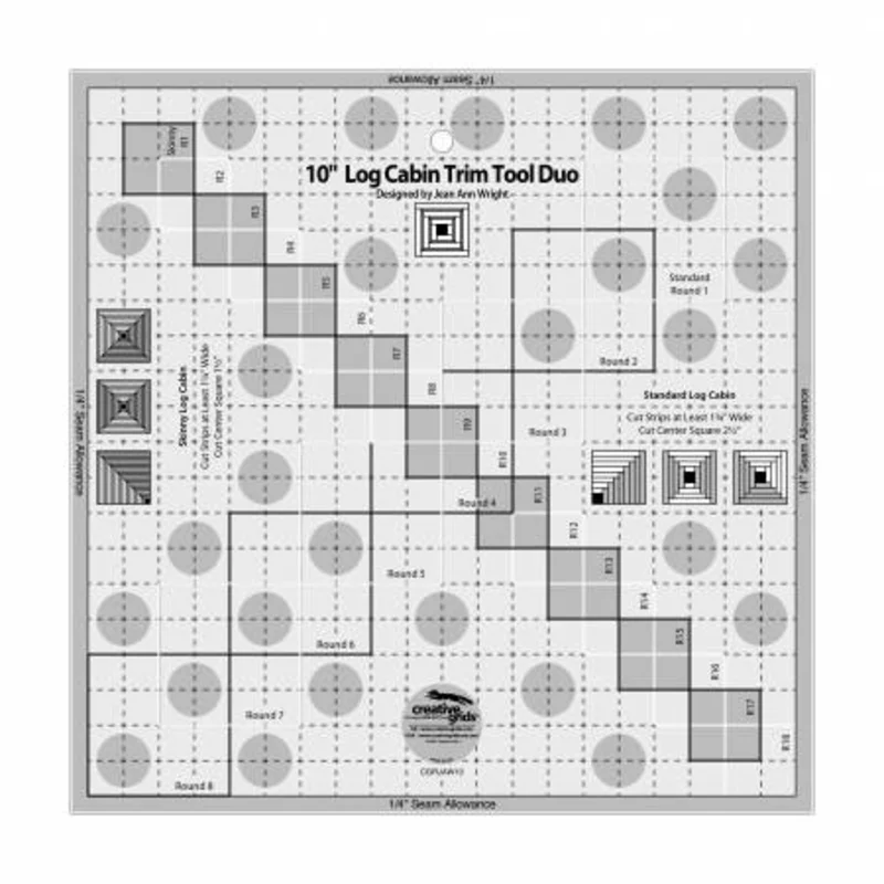 Creative Grids: 10" Log Cabin Trim Tool Duo