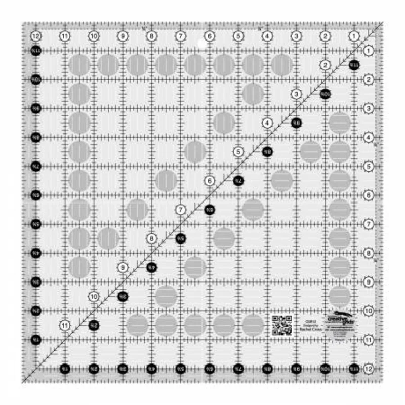 Creative Grids: 12.5" Square Quilt Ruler