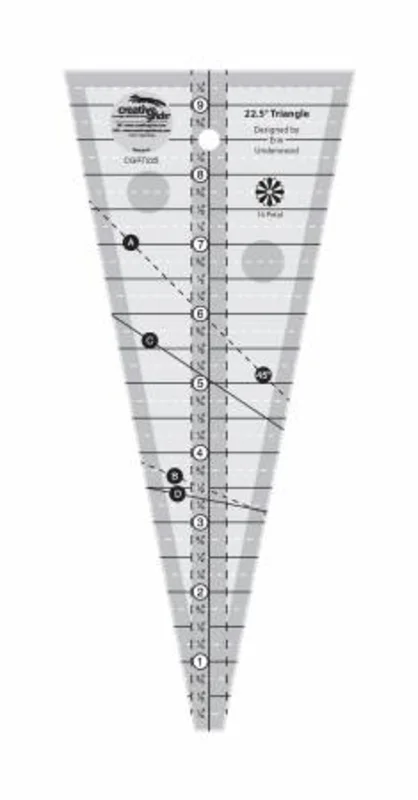 Creative Grids: 22.5-Degree Triangle Ruler