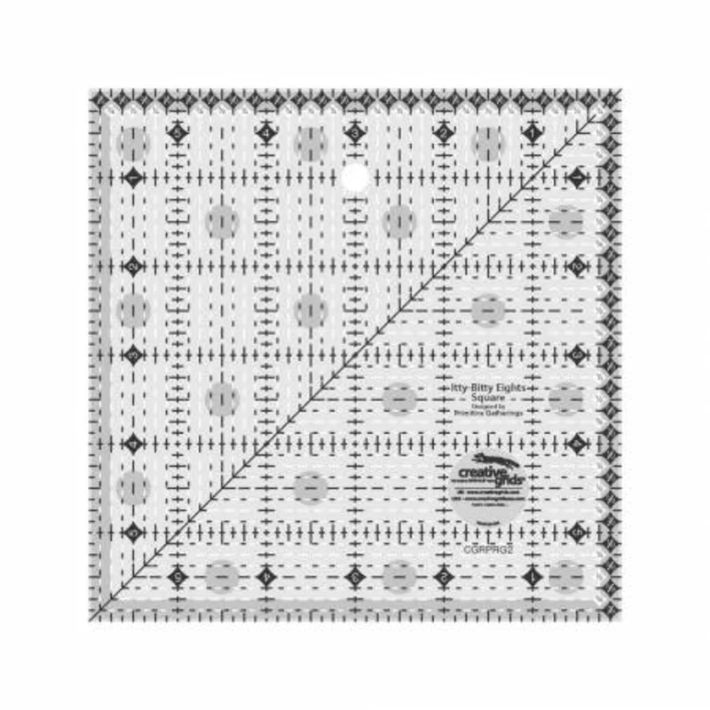 Creative Grids:6" Square Itty-Bitty Eights Quilt Ruler