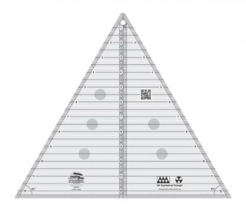 Creative Grids: 60-Degree 12.5 Triangle Quilt Ruler