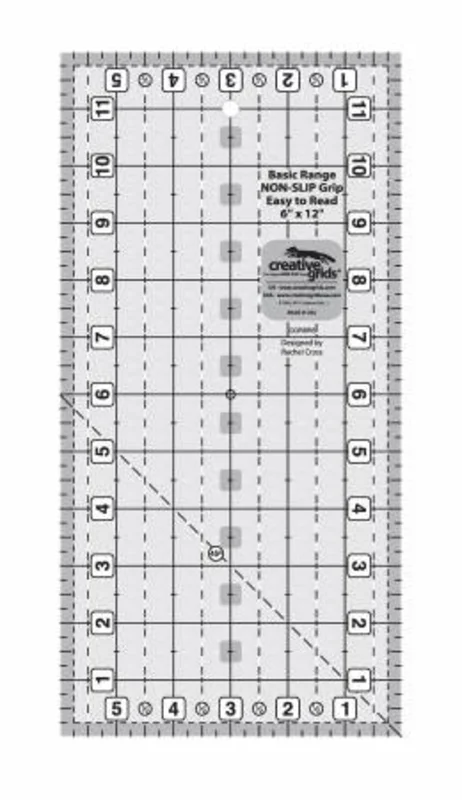 Creative Grids: 6x12 Rectangle Basic Range Quilt Ruler