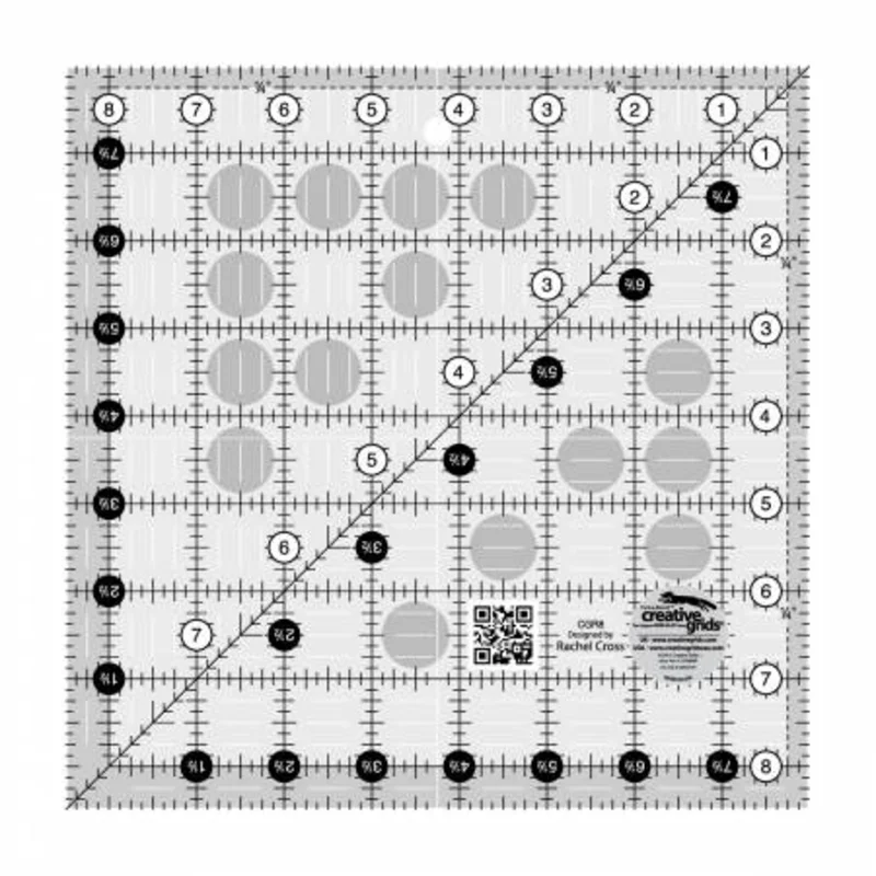 Creative Grids: 8.5" Square Quilt Ruler