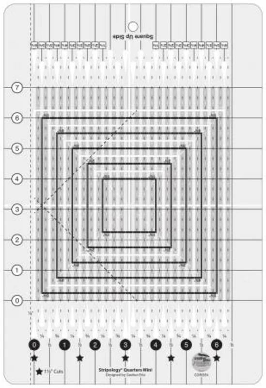 Creative Grids: Stripology Quarters Mini Quilt Ruler