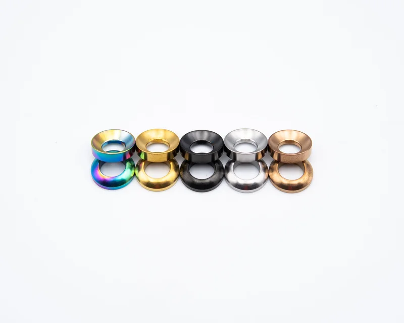 Cup and Cone Washer Rainbow Oil Slick