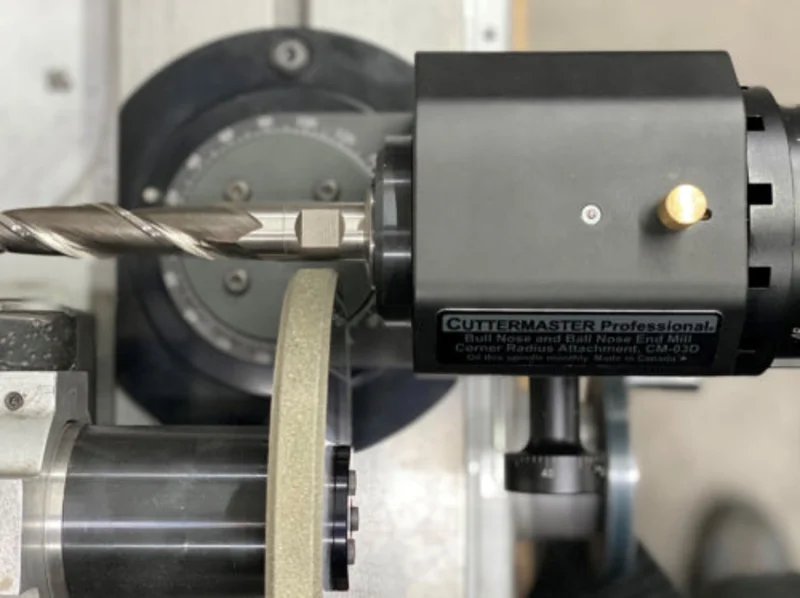 Cuttermasters Corner Radius Attachment, Neck Reduction Grinds, Tool Cut Off, Ball Nose End Mill