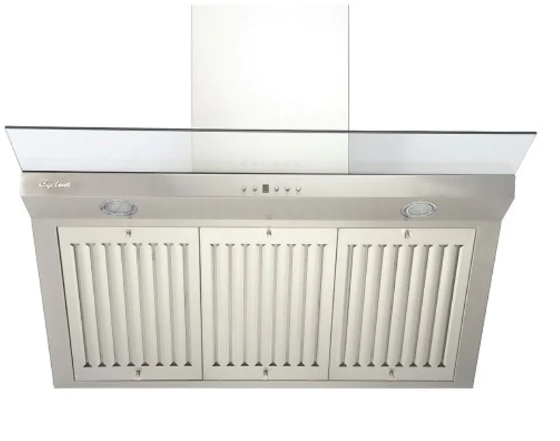 Cyclone - 35.5 Inch 650 CFM Wall Mount and Chimney Range Vent in Stainless - SCB71836 Stainless