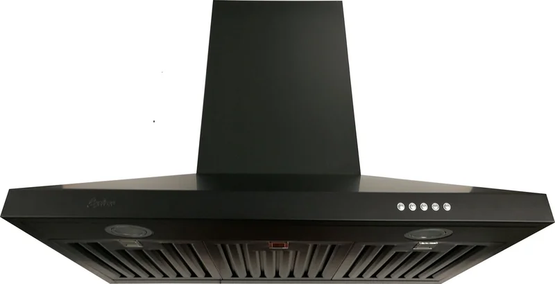 Cyclone - 36" 300 CFM Pyramid Shape Wall Mount Range Hood in Matte Black - SCB31636MB Black