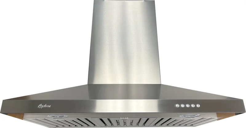 Cyclone - 36" 300 CFM Pyramid Shape Wall Mount Range Hood in Stainless Steel - SCB31636 Stainless