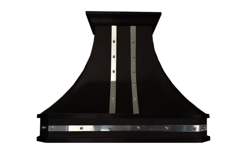 Cyclone - 47.75 Inch 1200 CFM Wall Mount and Chimney Range Vent in Black - DCB401248MBC Black