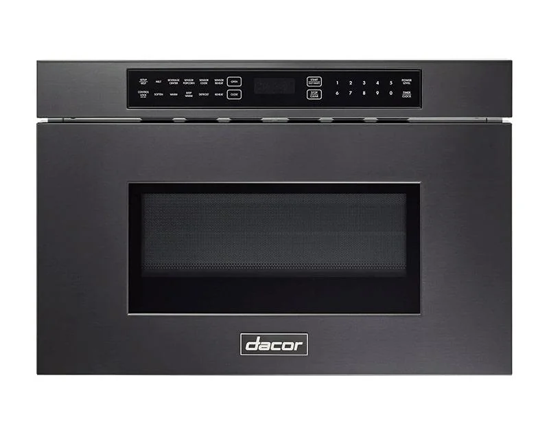 Dacor - 1.2 cu. Ft Built In Microwave in Black Stainless - DMR24M977WM Black Stainless