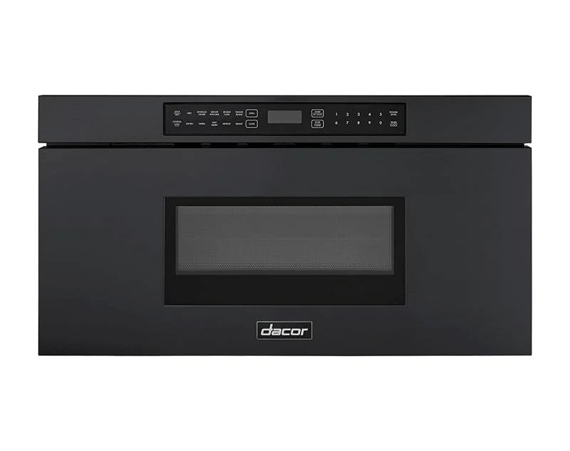 Dacor - 1.2 cu. Ft Built In Microwave in Black Stainless - DMR30M977WM Black Stainless