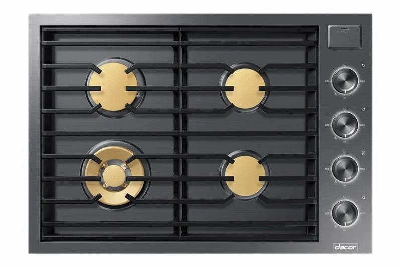Dacor - 30 inch wide Gas Cooktop in Stainless - DTG30M954FS Stainless