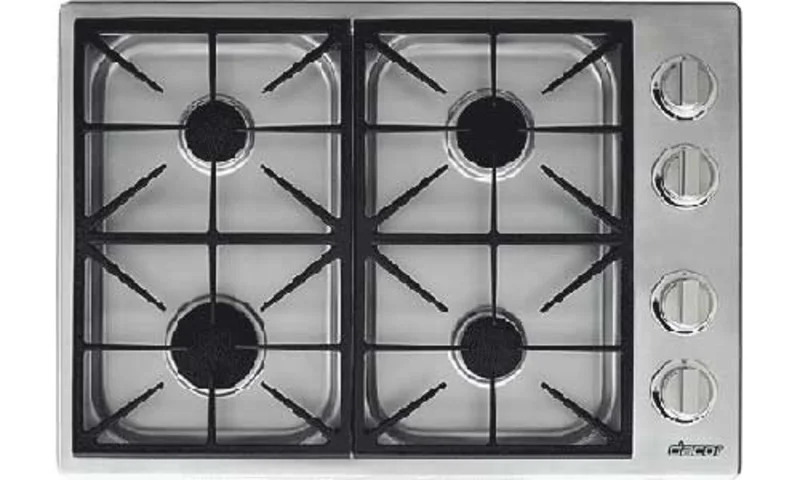 Dacor - 30 inch wide Gas Cooktop in Stainless - HDCT304GS/LP Stainless