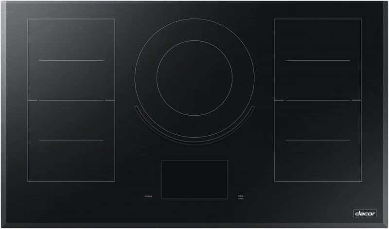 Dacor - 36 inch wide Induction Cooktop in Black Stainless - DTI36M977BB Black Stainless