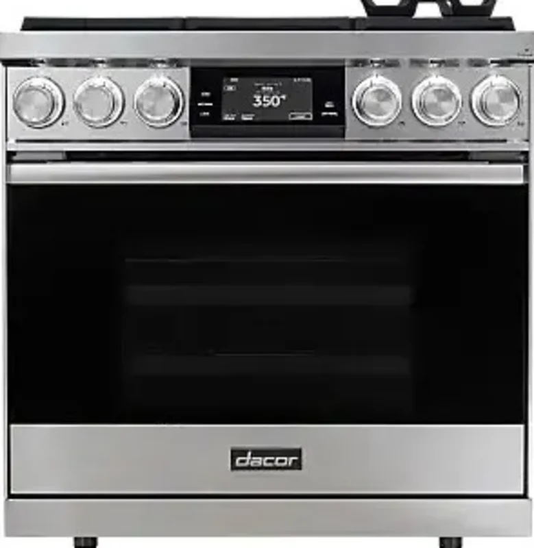 Dacor - 4.8 cu. ft  Dual Fuel Range in Stainless - DOP36C86DLS Stainless