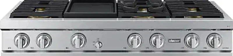 Dacor - 47.875 Inch Gas Cooktop in Graphite Stainless - DTT48T963GM Graphite