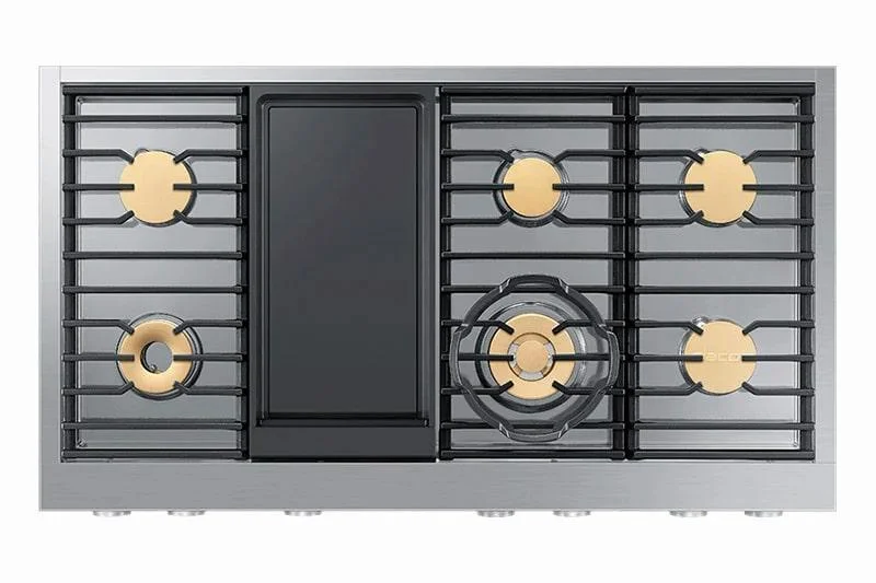 Dacor - 47.875 inch wide Gas Cooktop in Stainless - DTT48M976LS Stainless