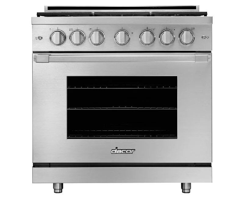 Dacor - 5.2 cu. ft Gas Range in Stainless - HGPR36S/LP Stainless