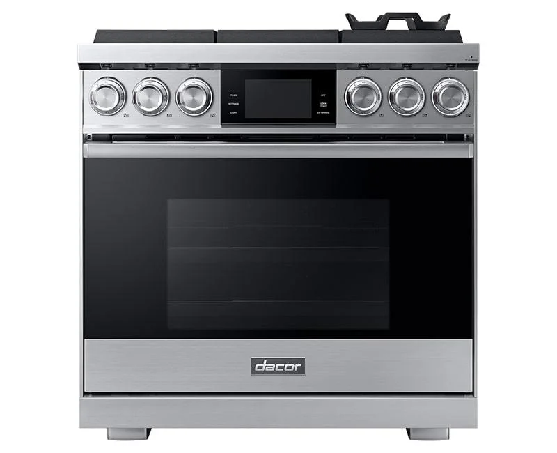 Dacor - 5.4 cu. ft Gas Range in Stainless - DOP36M96GLS Stainless