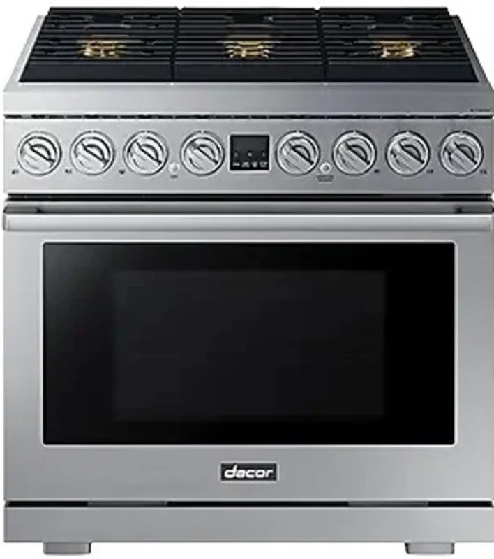 Dacor - 5.9 cu. ft Gas Range in Stainless - DOP36T86GLS Stainless