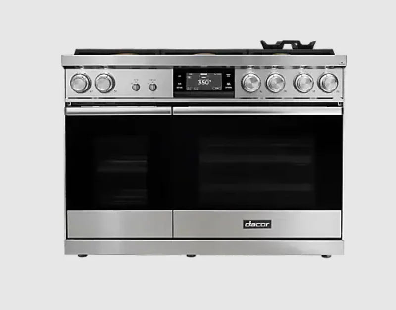 Dacor - 6.4 cu. ft  Dual Fuel Range in Stainless - DOP48C86DLS Stainless