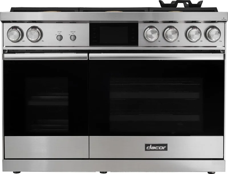 Dacor - 6.6 cu. ft Dual Fuel Range in Stainless - DOP48M86DLS Stainless