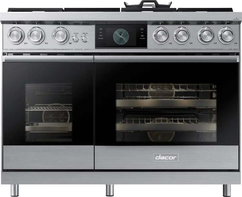 Dacor - 6.6 cu. ft Dual Fuel Range in Stainless - DOP48M96DPS Stainless