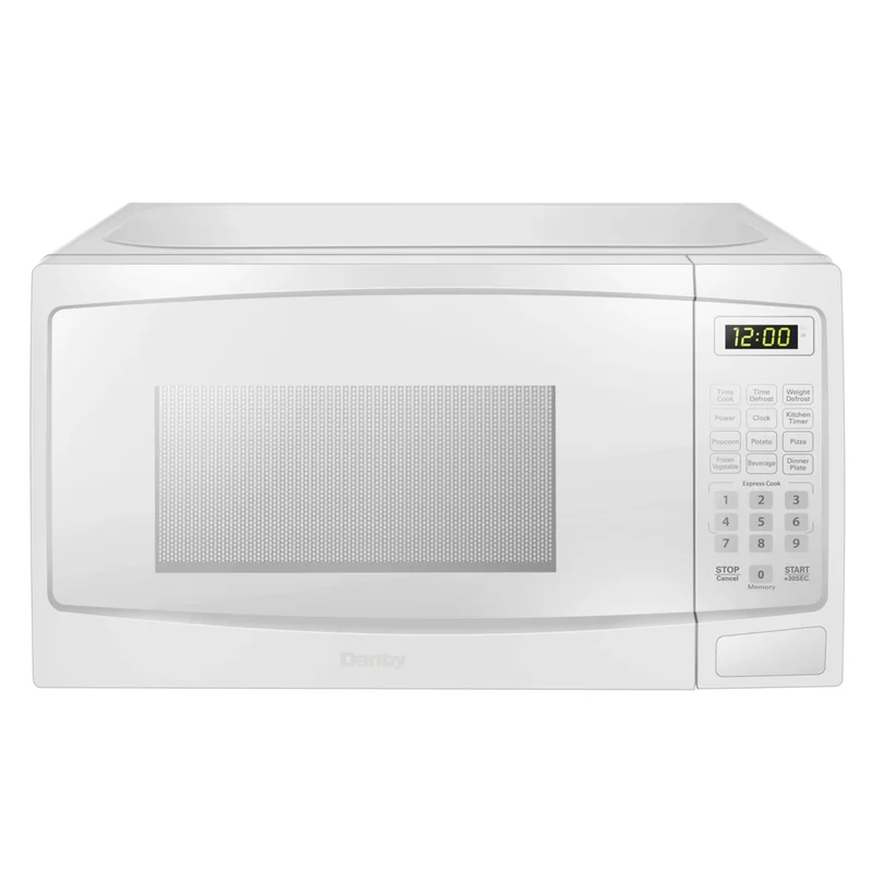 Danby - 0.7 cu. Ft Counter top Microwave in White - DBMW0720BWW White