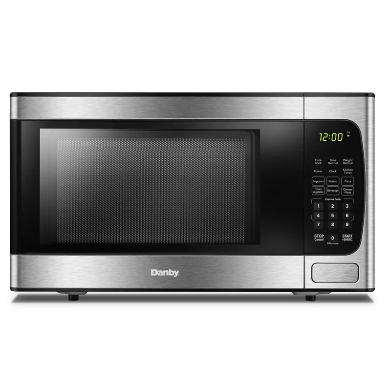Danby - 0.9 cu. Ft Counter top Microwave in Stainless - DBMW0924BBS Stainless