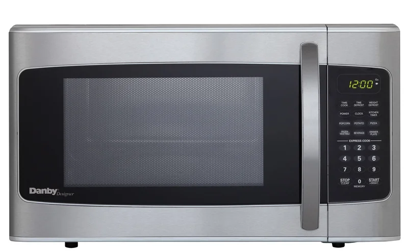 Danby - 1.1 cu. Ft Counter top Microwave in Stainless - DMW111KSSDD Stainless