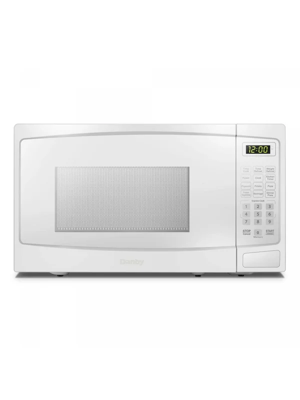 Danby - 1.1 cu. Ft Counter top Microwave in White - DBMW1120BWW White