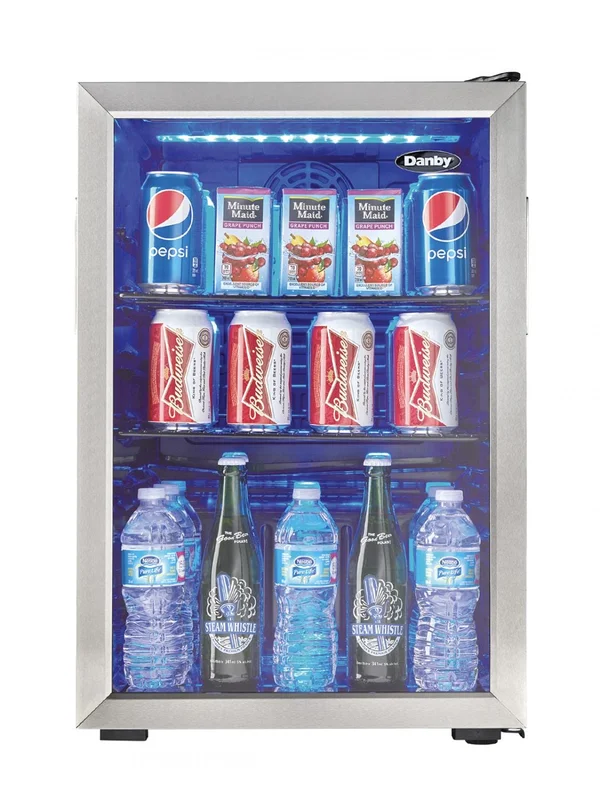 Danby - 17.5 Inch 2.6 cu. ft Beverage Centre Refrigerator in Stainless - DBC026A1BSSDB Stainless