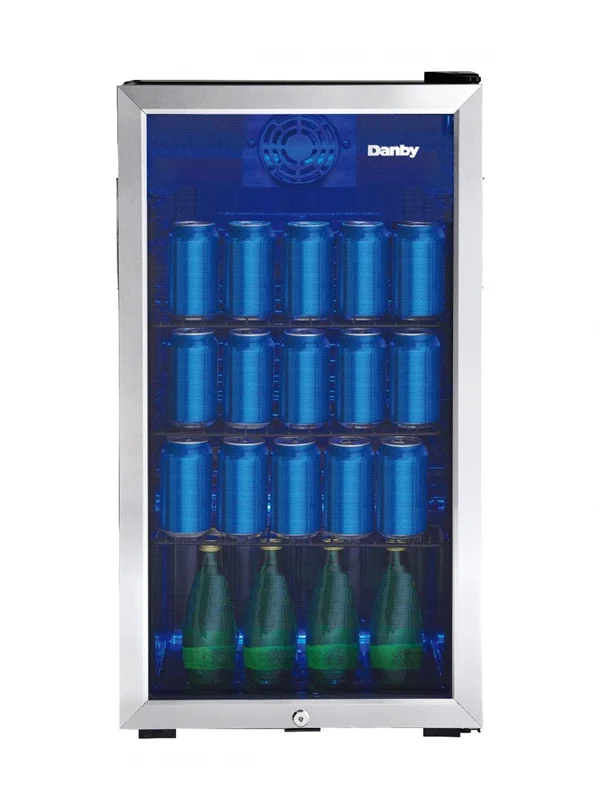Danby - 17.5 Inch 3.1 cu. ft Beverage Centre Refrigerator in Stainless - DBC117A1BSSDB-6 Stainless