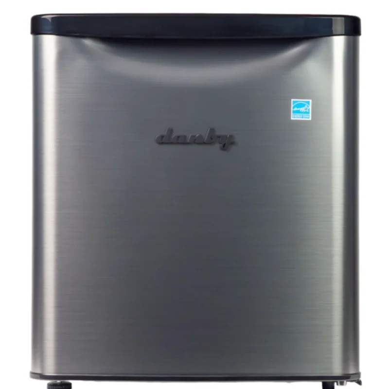 Danby - 17.7 Inch 1.7 cu. ft Compact Refrigerator in Stainless - DAR017A3BSLDB Stainless