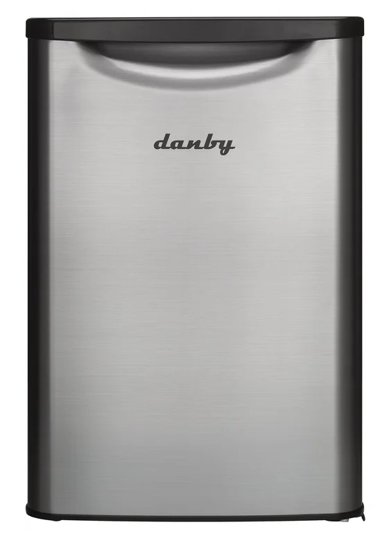 Danby - 17.7 Inch 2.6 cu. ft Mini Fridge Refrigerator in Stainless - DAR026A2BSLDB Stainless