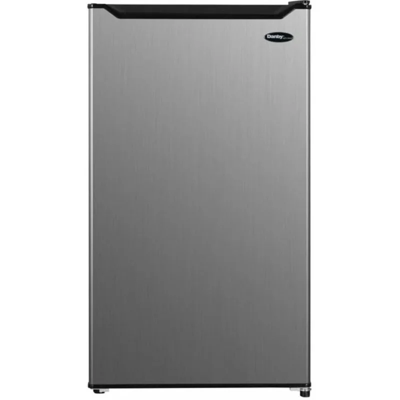 Danby - 18.6 Inch 3.3 cu. ft Compact Refrigerator in Stainless - DCR033B2SLM Stainless