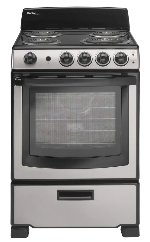 Danby - 2.9 cu. ft  Electric Range in Stainless - DER245BSSC Stainless