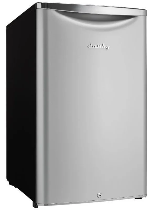 Danby - 20.75 Inch 4.4 cu. ft Mini Fridge Refrigerator in Silver - DAR044A6DDB Silver