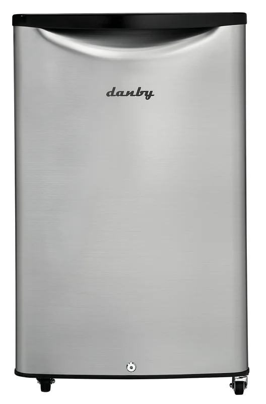 Danby - 20.75 Inch 4.4 cu. ft Mini Fridge Refrigerator in Stainless - DAR044A6BSLDBO Stainless
