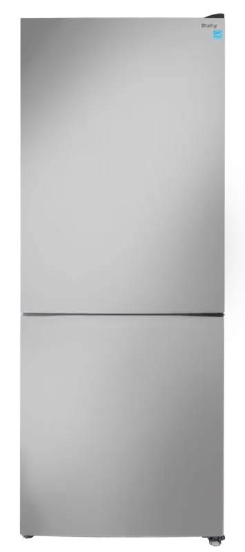 Danby - 23.44 Inch 10 cu. ft Bottom Mount Refrigerator in Stainless - DBMF100C1SLDB Stainless