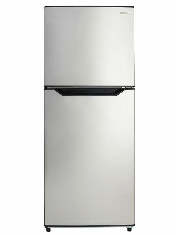 Danby - 23.44 Inch 11.6 cu. ft Top Mount Refrigerator in Stainless - DFF116B2SSDBL Stainless